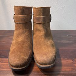 Born Western Women Leather Ankle Boots made in Mexico Sz 7.5 B