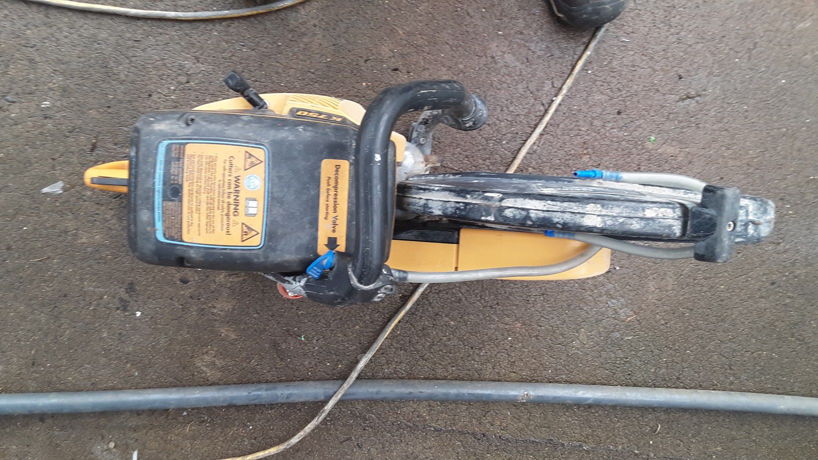 Partner husqvarna k750 14in concrete saw, metal cutting etc. Low hours Runs very well reliable