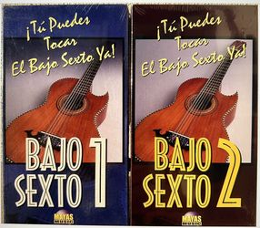 METODO DE BAJO SEXTO COMPLETO- Include 2 VHS/ NUEVO!