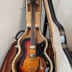 MIK 2001 Cort TRG-2 Jim Triggs Hollowbody NAMM 100th Anniversary Electric Guitar - Sunburst