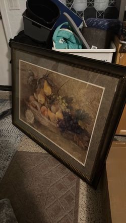 Framed Fruit Still Life Wall Art