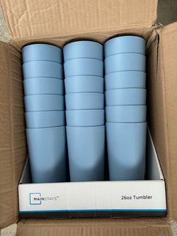 Mainstays 26oz tumblers light blue