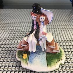 Couple On Bench By Lino Zampiva Figurine