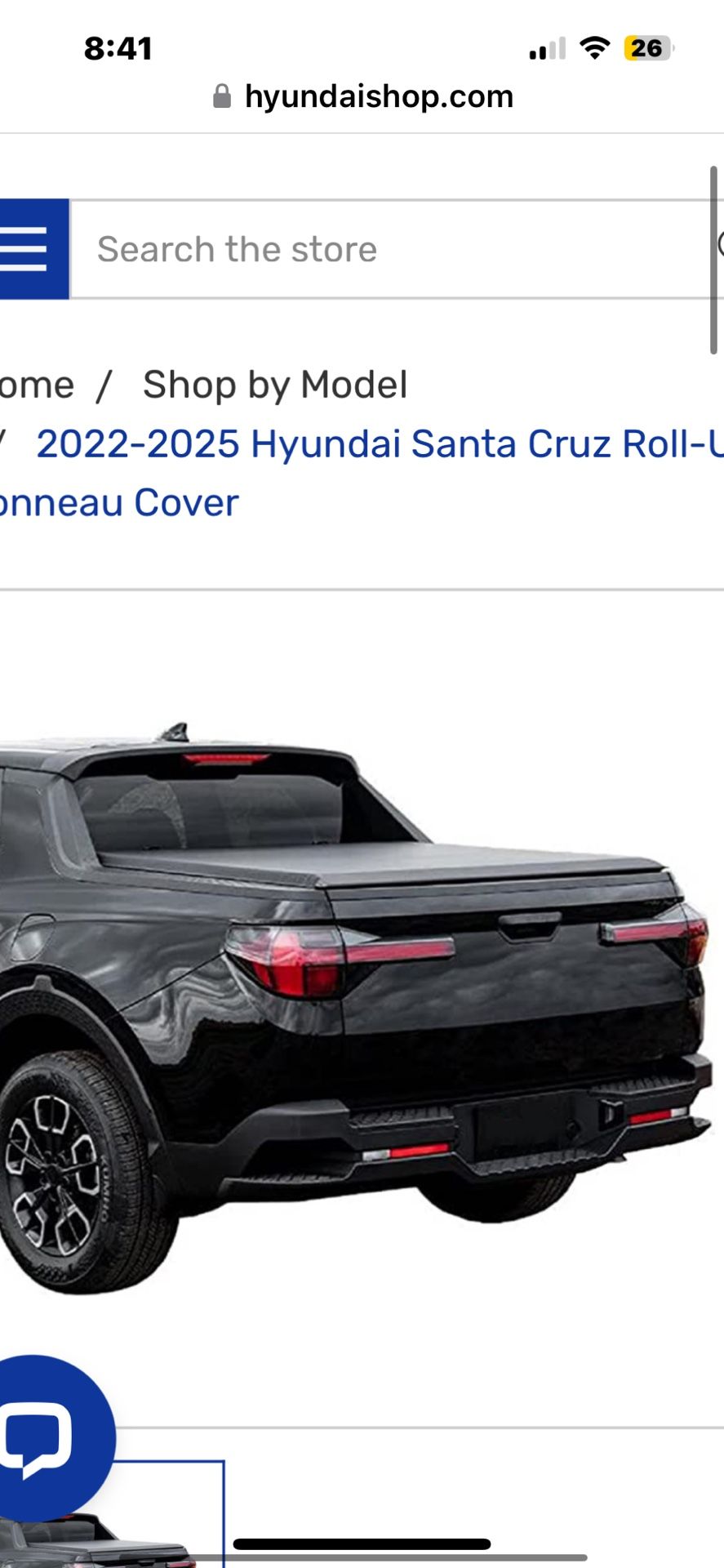 New Tonneau Cover Hyundai Santa Cruz