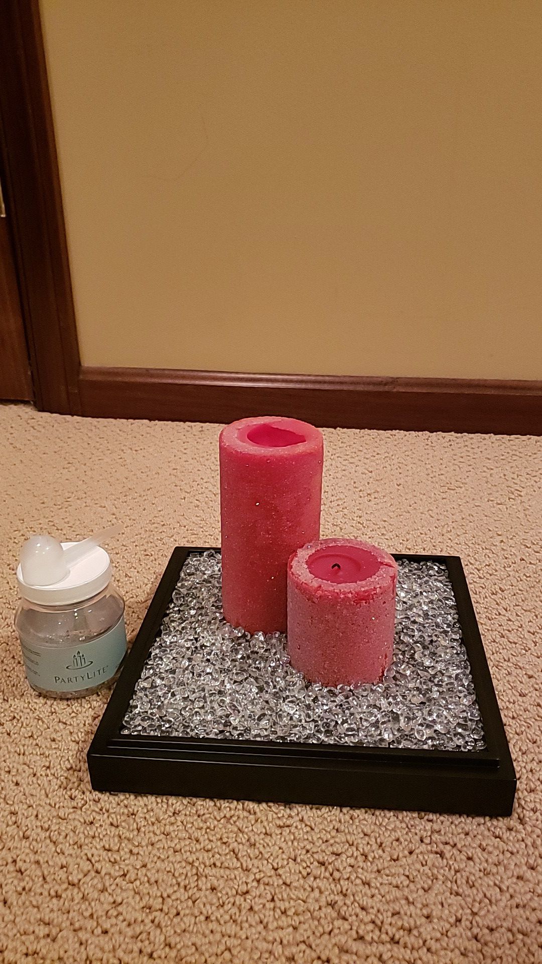 Partylite candle holder 2 in 1 plus candles