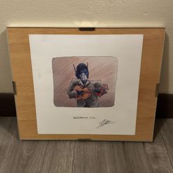 Framed Walkthemus Line Art Print