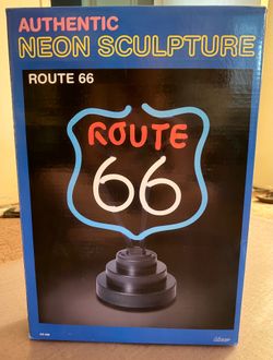 Route 66 neon desk light
