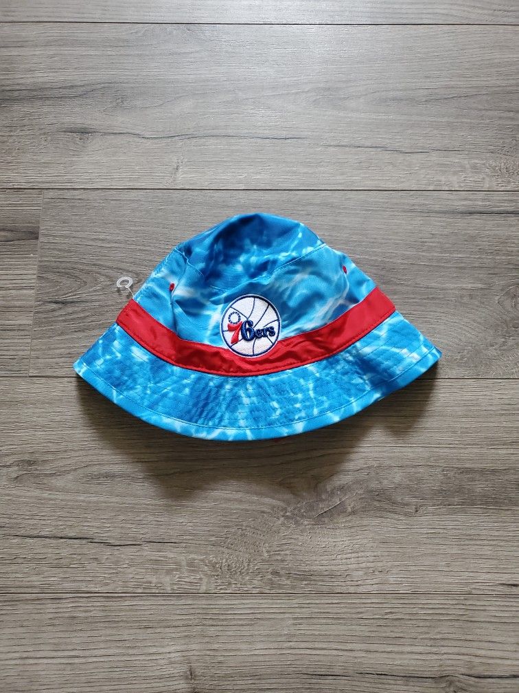 Mitchell Ness Philadelphia 76ers Water Reflection Bucket Hat Mens L/XL