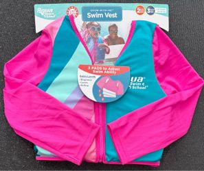 2 available! NEW! Aqua Swim School Grow-With-Me Swim Vest