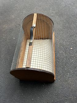 Vintage Pet Carrier Or Bug Enclosure