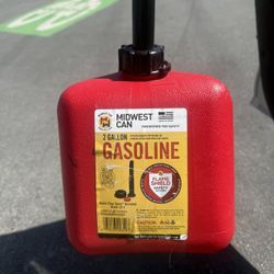 Quick Flow 2 Gallon Gas Can. 
