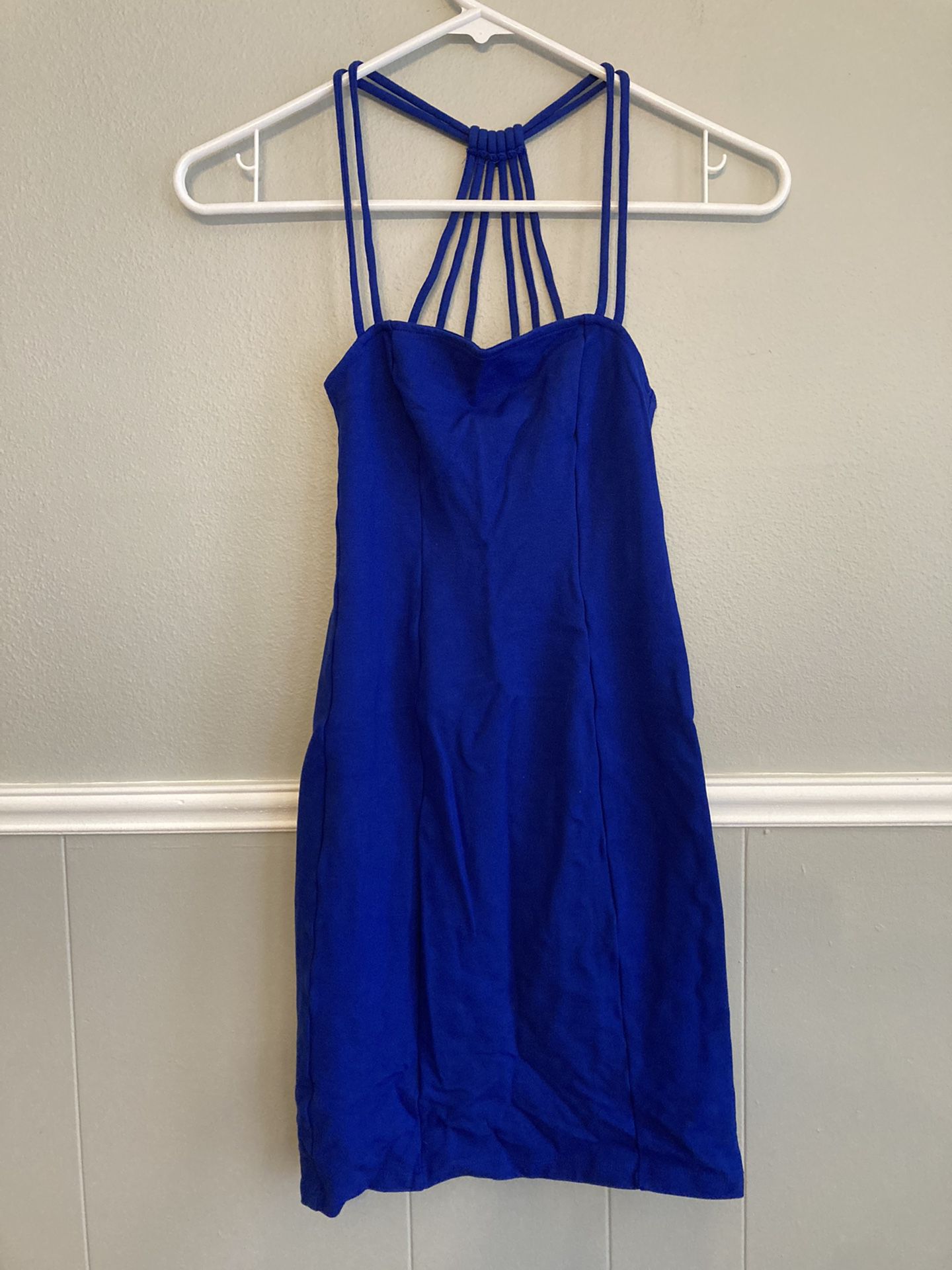 Womens Divided Blue Form Fitting Dress