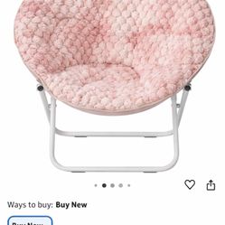 Cozy Saucer Chairs – Pink & Gray, Soft & Comfy!