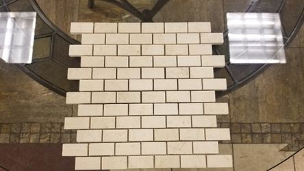 Special Weekly Sale: 1"x2" Cream Anatolia Marble Mosaic