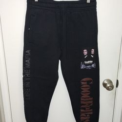 Goodfellas Shoe Palace Black Fleece Joggers Sweatpants Men's Size M