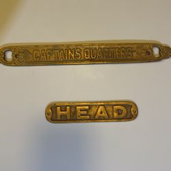 Captains Quarters And Head Plaque