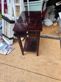 Side table with drawer. Make offer