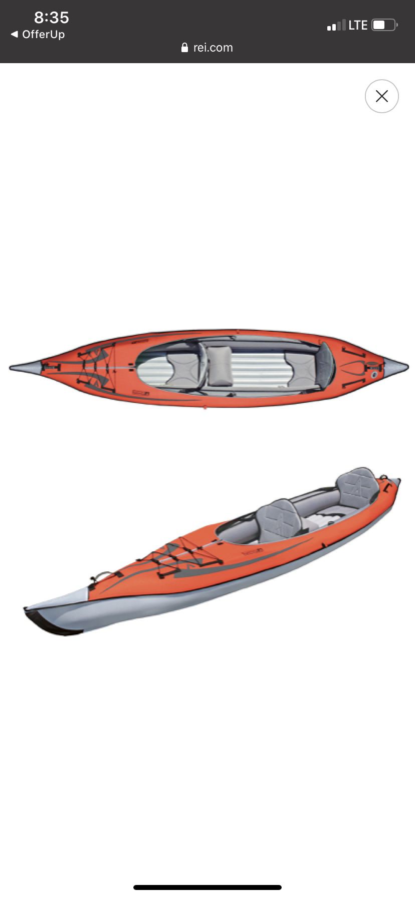 Advanced Elements Inflatable Kayak - 2 person