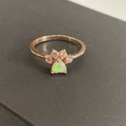 Rose Gold Plated Paw Ring