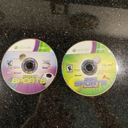 2 Xbox 360 Kinect Games: Kinect Sports and Kinect Sports Season Two Discs Only