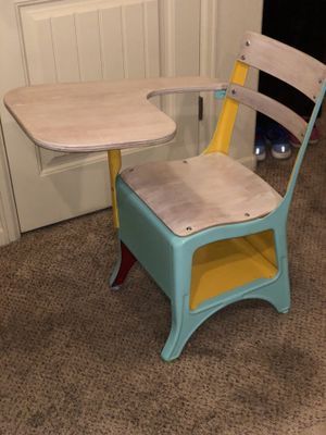 Vintage School Desk Restored To Better Than New Condition For Sale