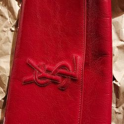 YSL Original  Red Clutch