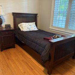 Twin Bed + Night Stand