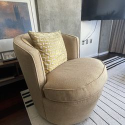 Swivel Chair And Pillow 