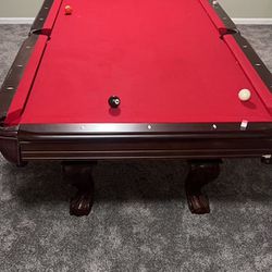 Pristine 8’ Pool Table Slate Top ( New Felt Any Color & All Accessories Included)