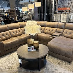 New Fabric Reclining Sectional