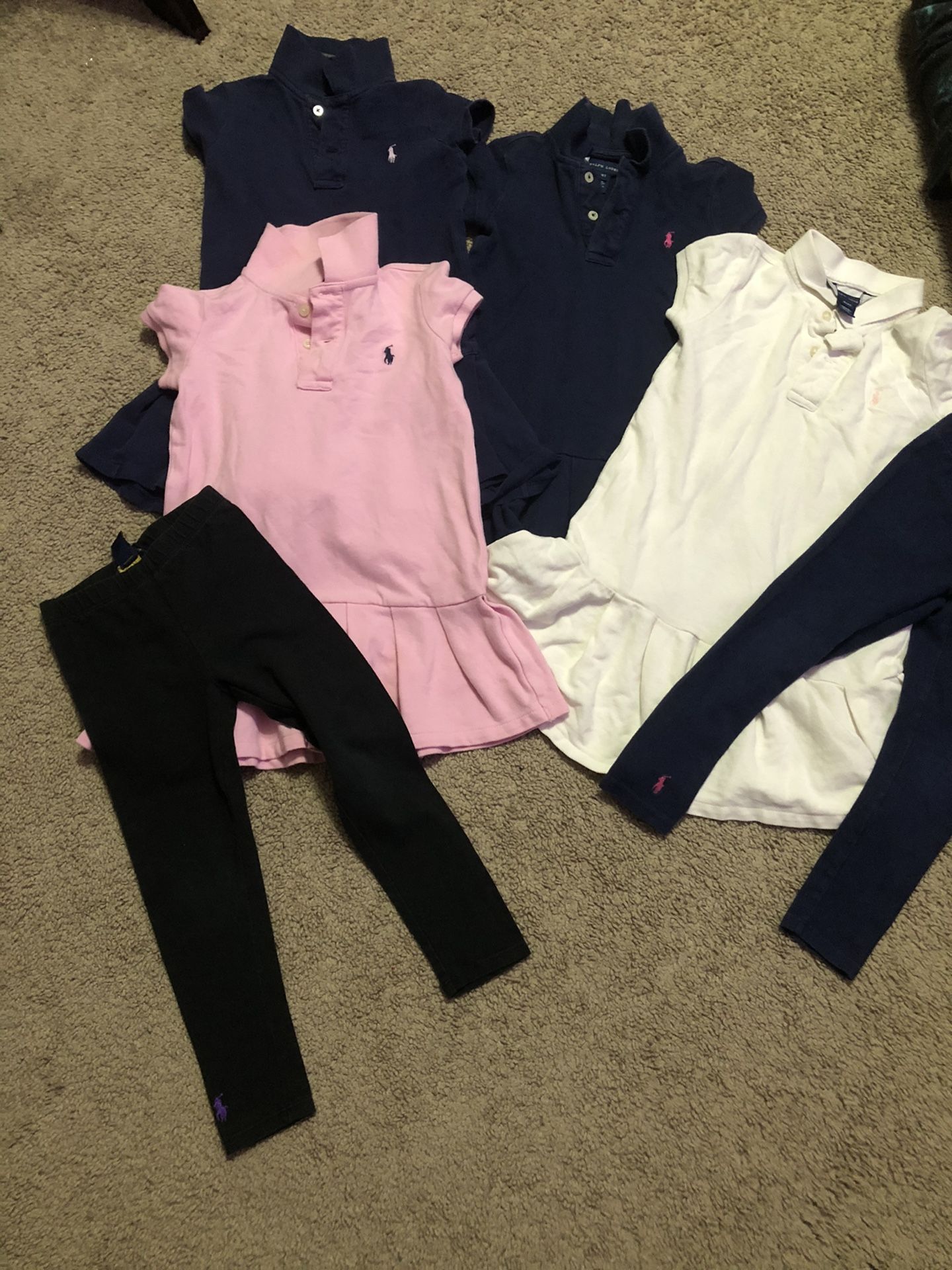 4 Ralph Lauren Uniform Dress & 2 Leggings $60 Obo