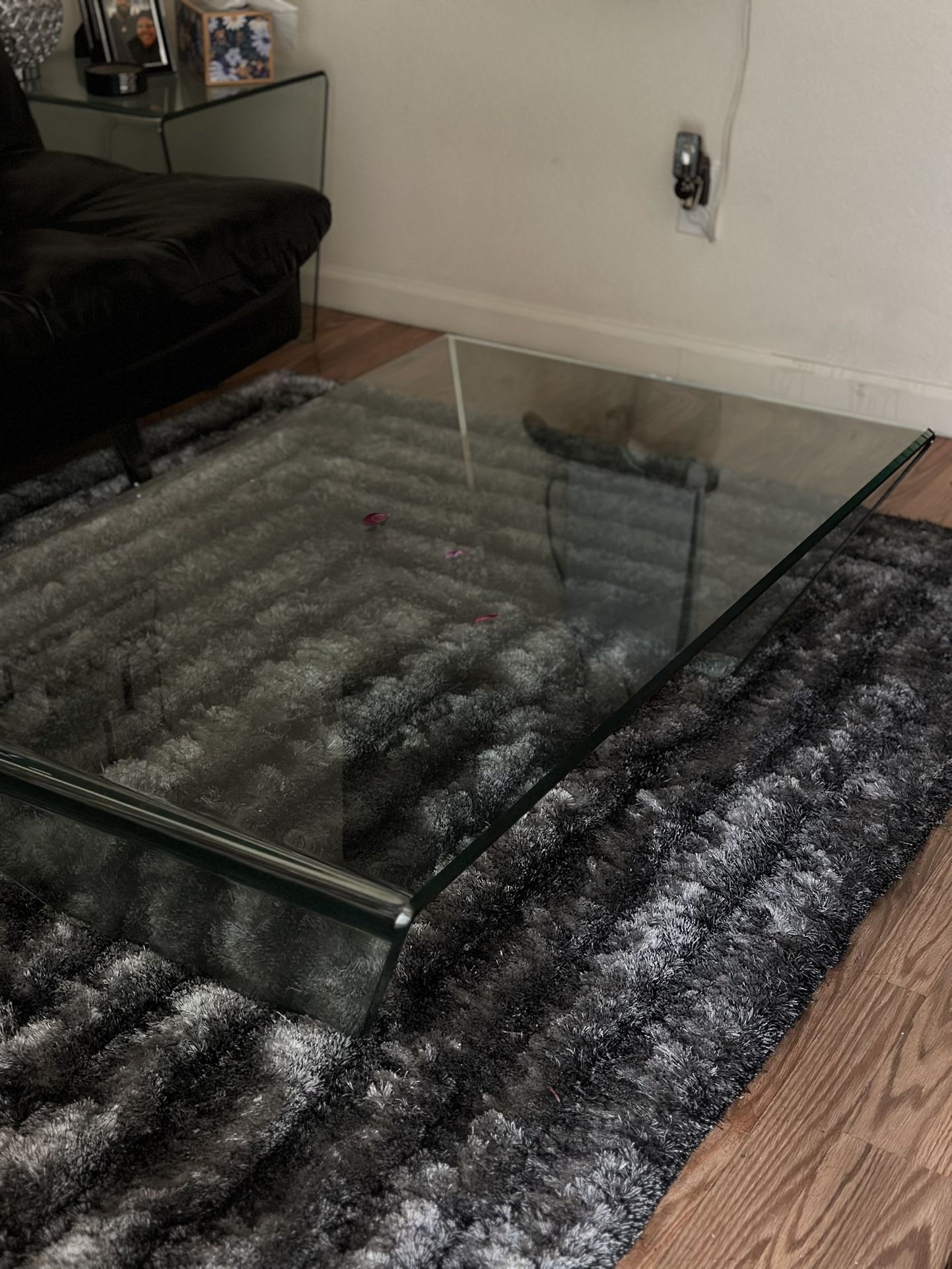 Glass Coffee Table And End Table