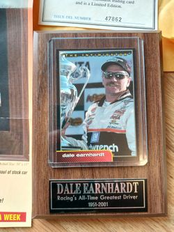 Dale Earnhardt NASCAR Collectible Plaque