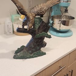 Metal Eagle On Branch