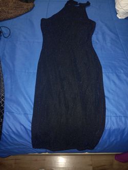 Dark Blue Shiny Dress