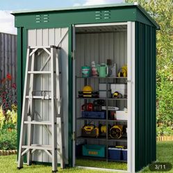 New 3x5ft Metal Storage Shed—-green