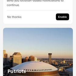 Two Tickets To The Pats Game Vs The Saints