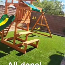Playhouse Swing Set 