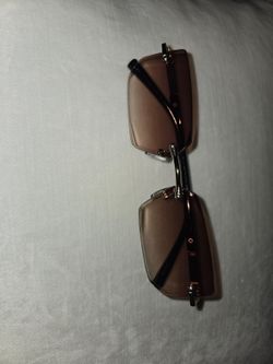 BRAND NEW Frameless Brown gradient shades black frame