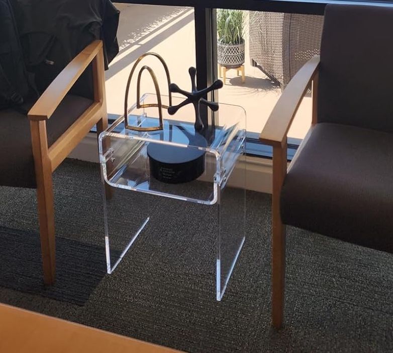 Acrylic End Tables Set Of 2