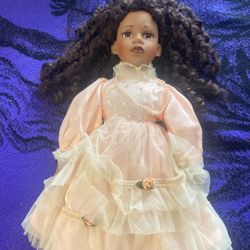 Black porcelain doll