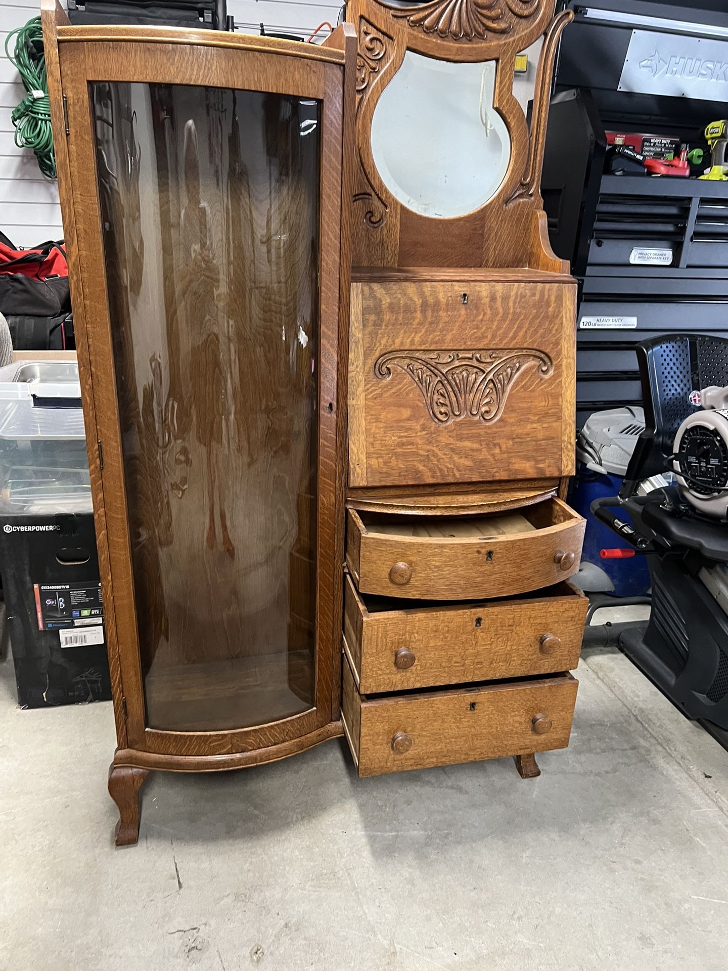 Antique oak secretary Circa 1920