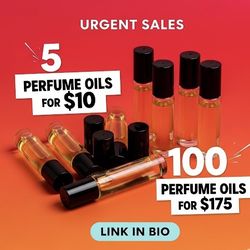 5 Perfume Oils For $10 DM For List