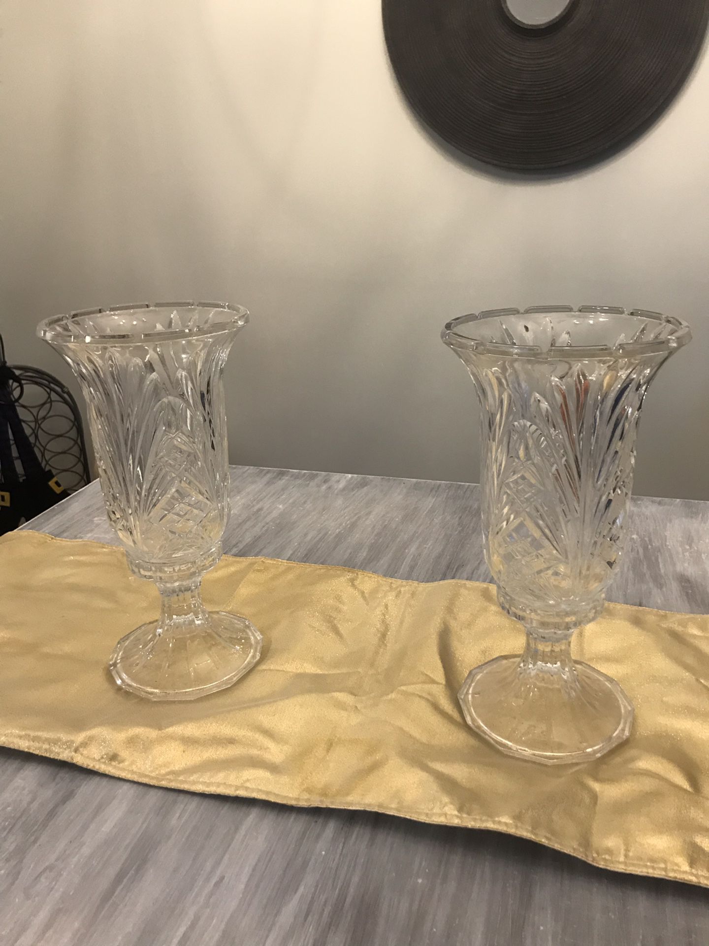 Crystal candle stick holders