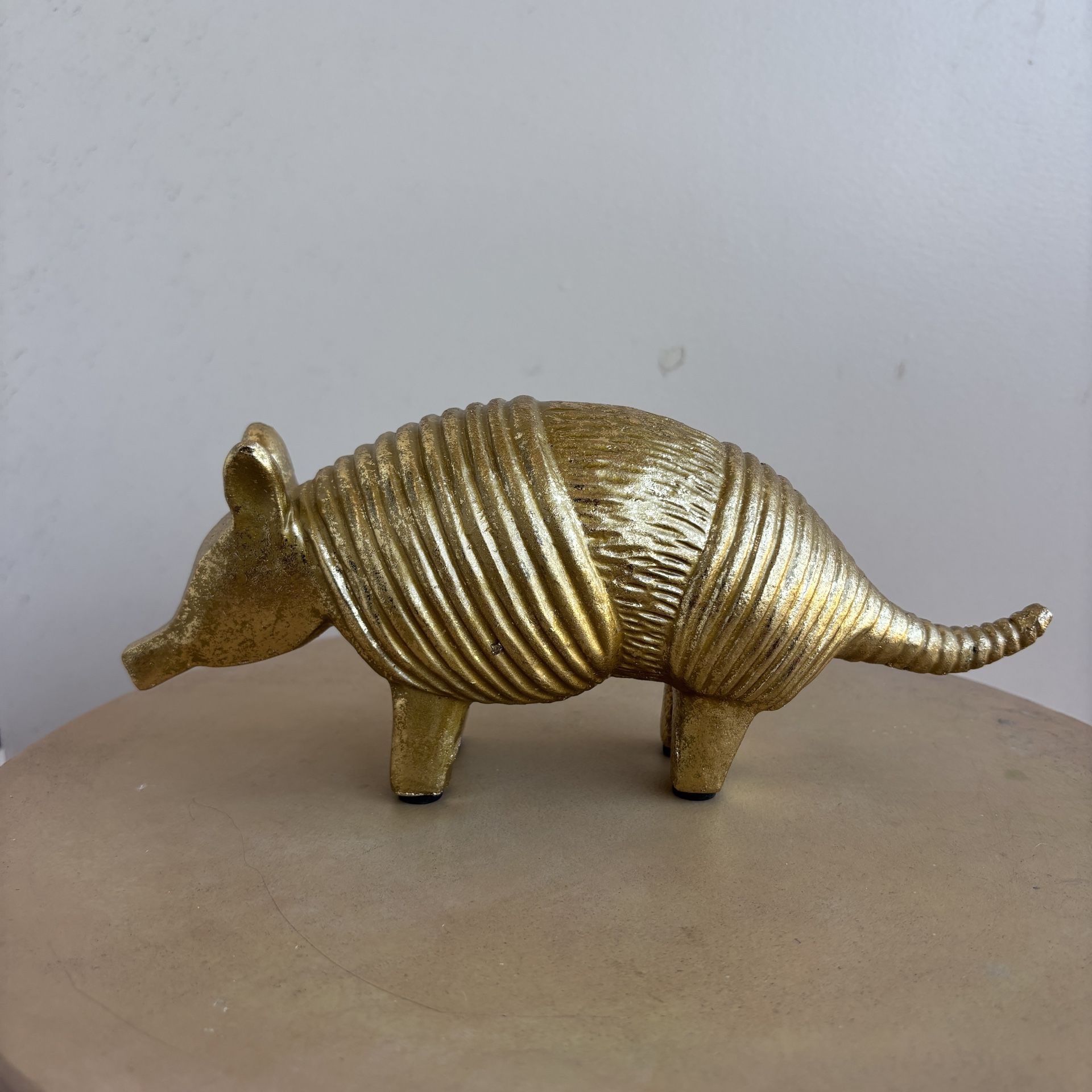 One Heavy Armadillo Sculpture