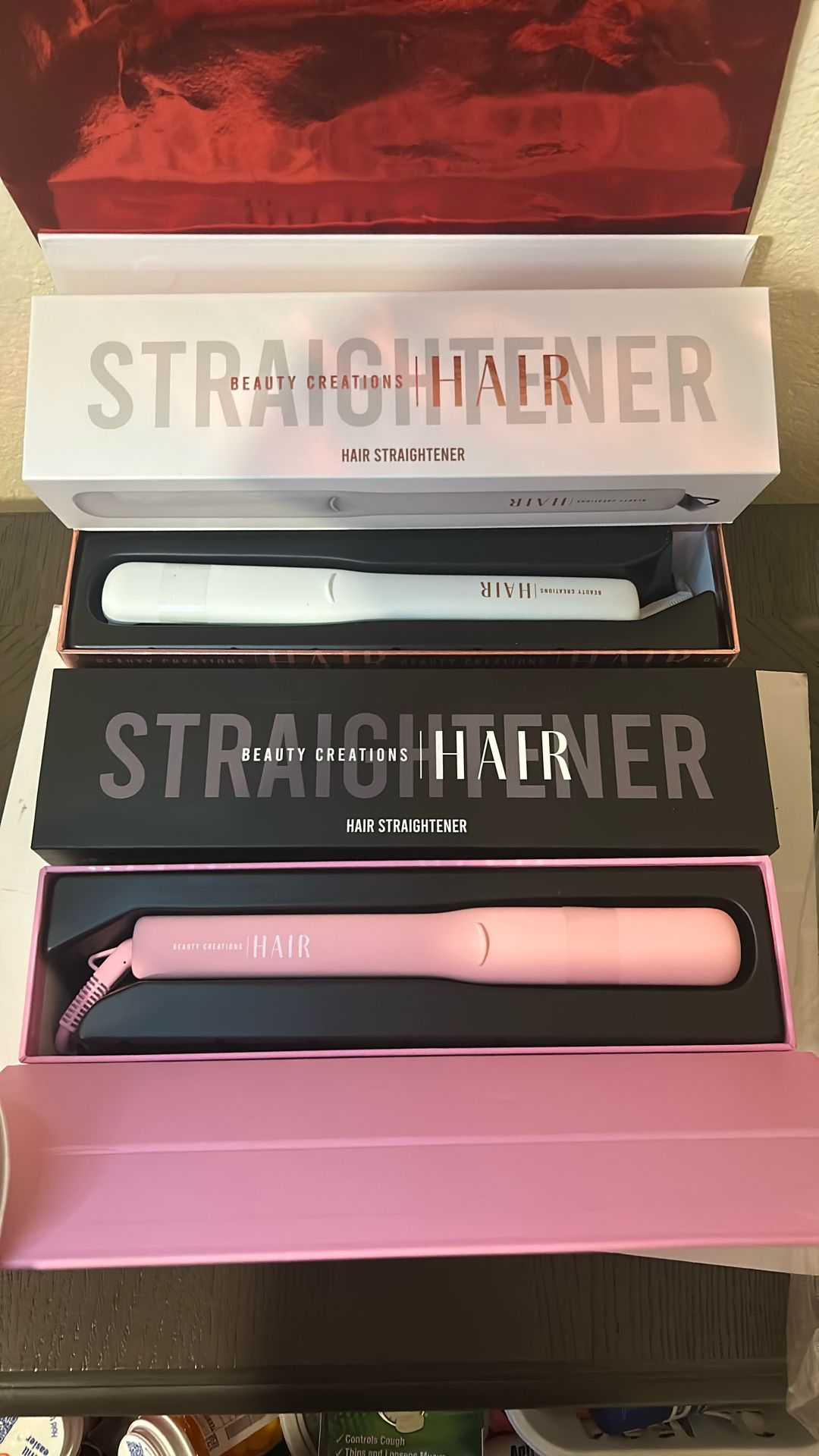 $30 Obo Each New Hair Straightener Pink, White Or Black