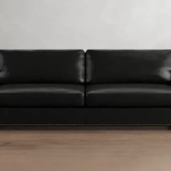Pottery Barn Turner Leather Sofa 
