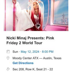 Nicki Minaj Pink Friday World Tour Texas 