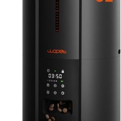 WOPET Automatic Cat Feeder, 5L Dry Food Dispenser, Timed Feeder 6 Meals Daily With Portion Control, 10s Voice Recording, Backup Power
