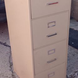 Steel Metal Off-white Large File Cabinet